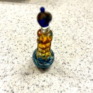 Antique Hand Blown Glass Perfume Decanter